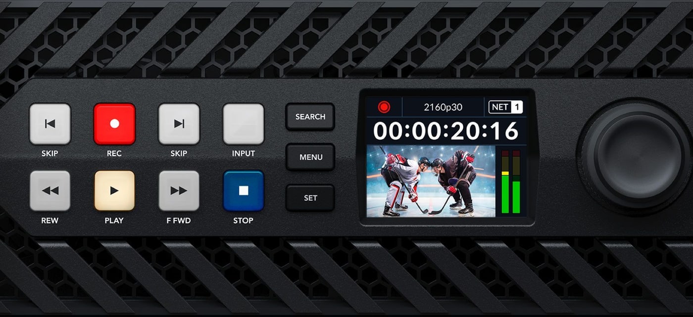 HyperDeck ISO Recorder 100G – Klasično upravljanje televizijskim snimačem