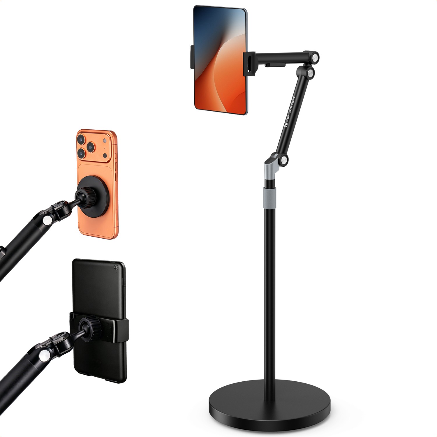 K&F Concept KF15.0038 s držákem telefonu, tabletu a magnetickou hlavou