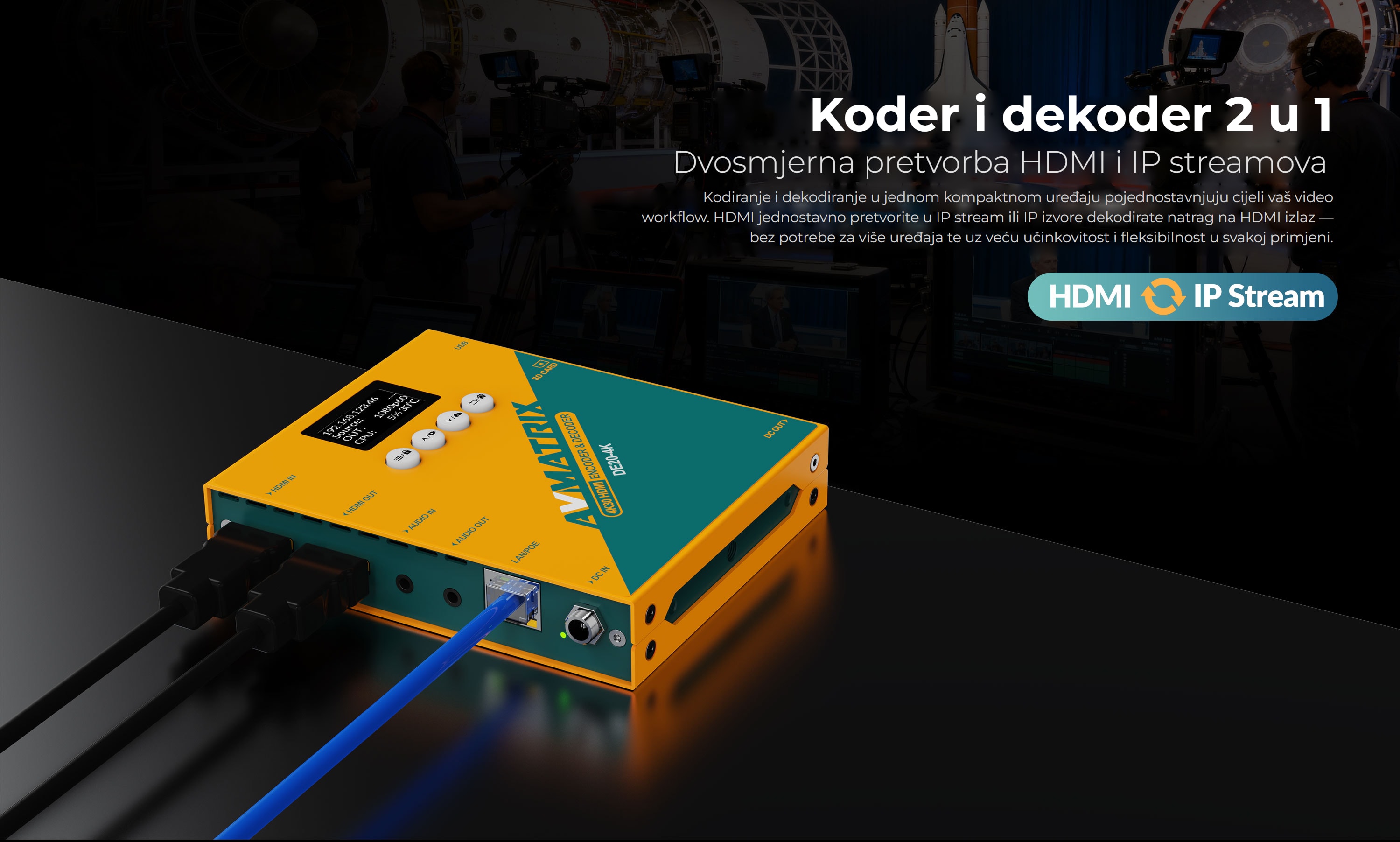 AVMatrix 4K HDMI Encoder & Decoder with NDI|HX