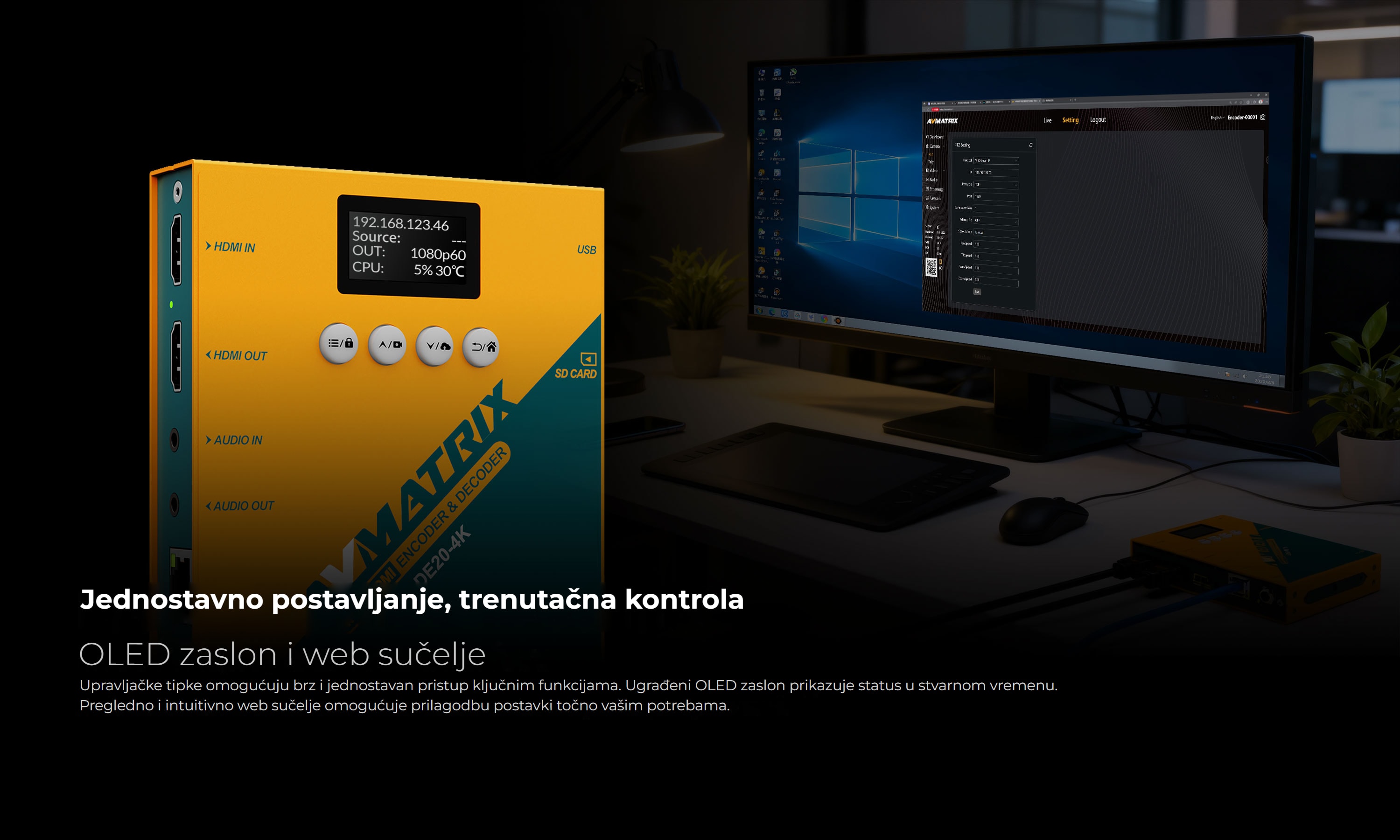 AVMatrix 4K HDMI Encoder & Decoder with NDI|HX
