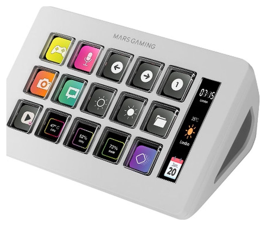 Mars Gaming MSD-ONE – 15 prilagodljivih LCD tipki