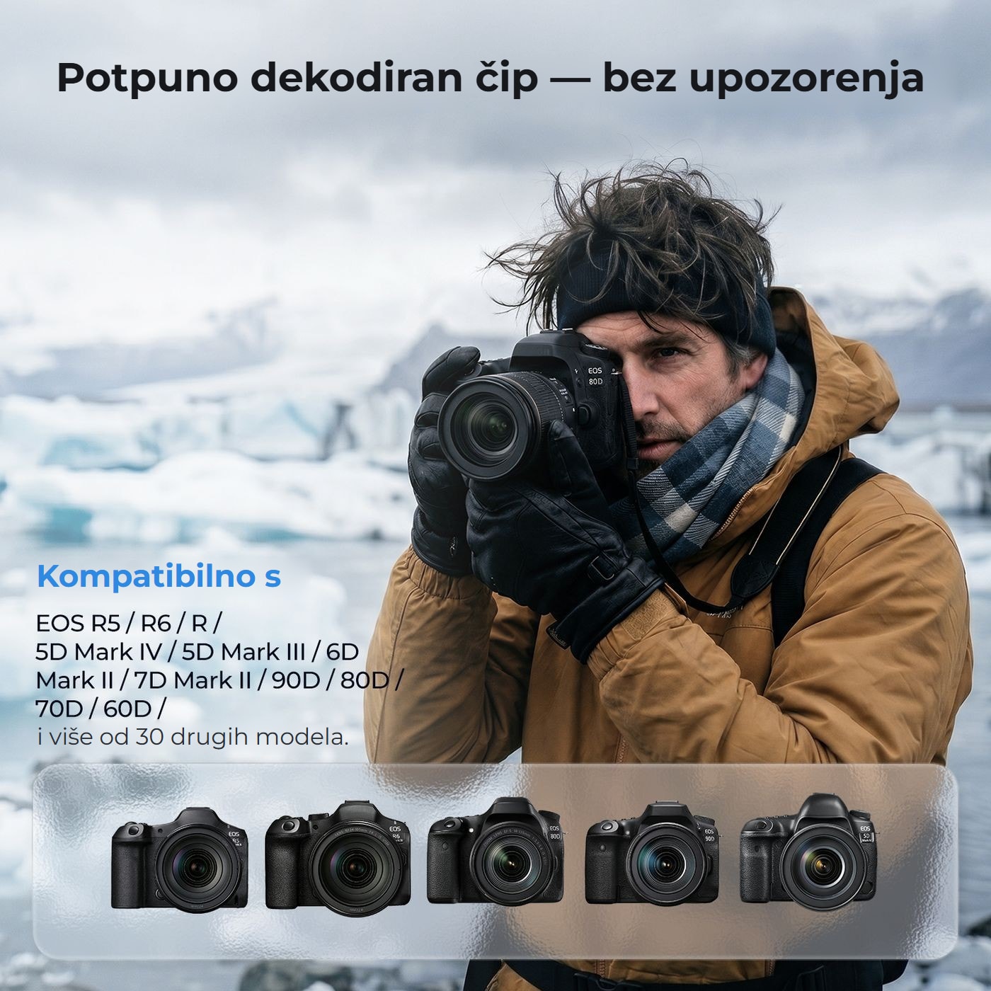 K&F Concept baterie Canon LP-E6NH 2400mAh, 3 ks + nabíječka na 3 sloty
