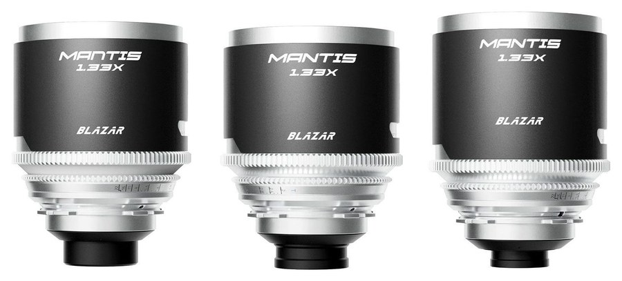 Blazar Mantis 1,33x FF set 3 anamorfnih objektiva 35/50/100 – Usklađen set