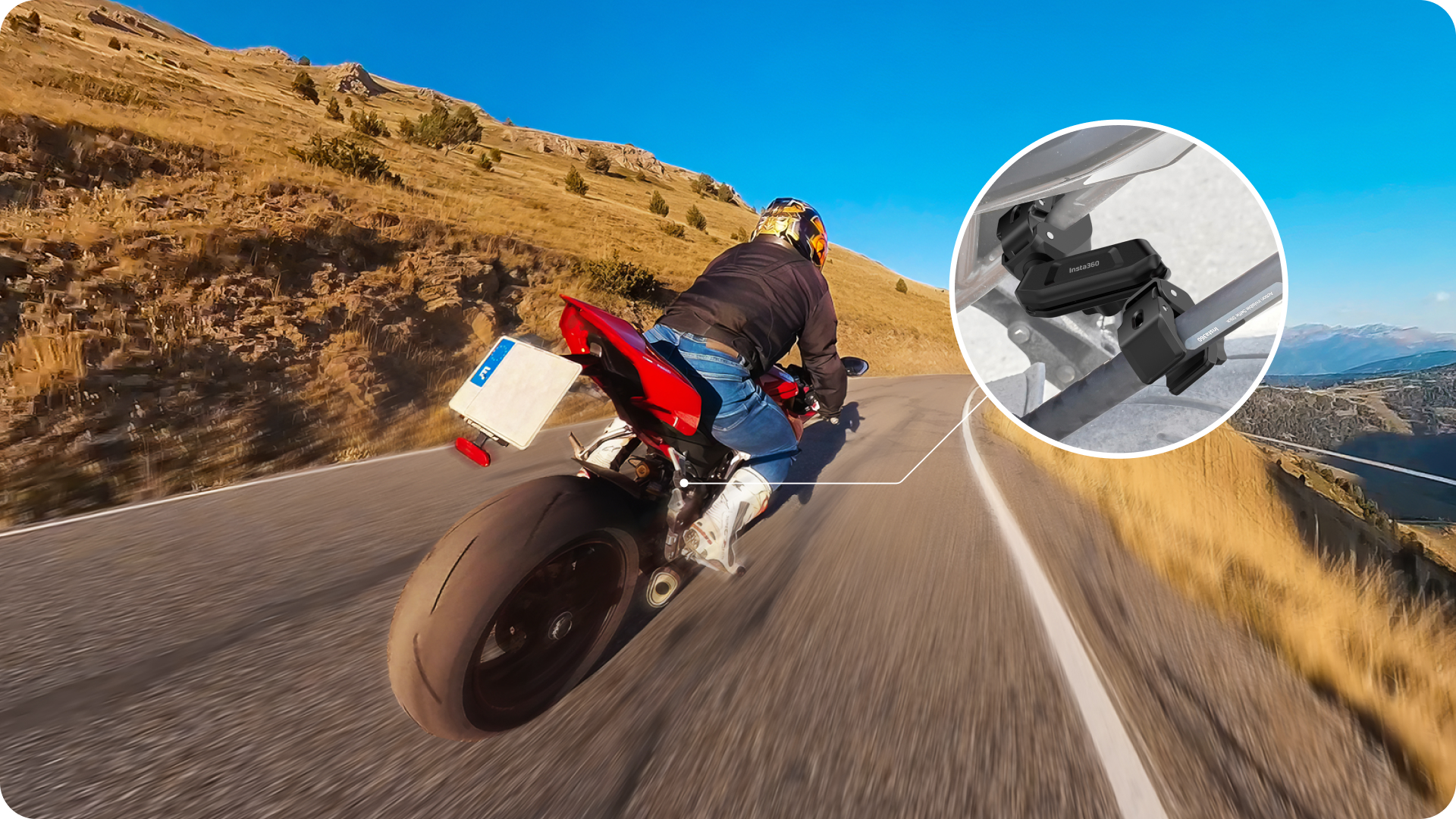 Insta360 Crab Clamp za pričvršćivanje kamere za motociklističke snimke