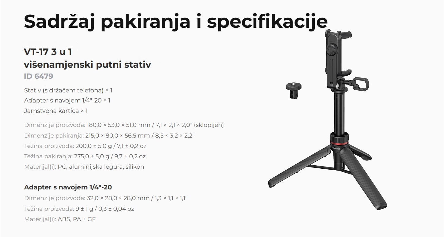 SmallRig VT-17 6479 HR 9