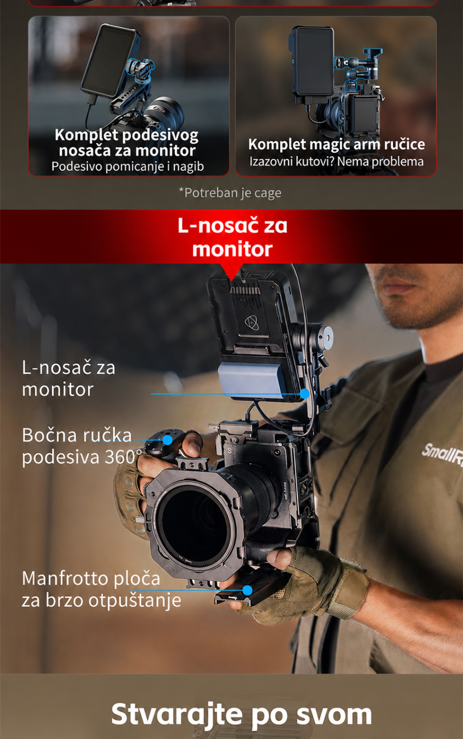 SmallRig Monitor Support 6314 – chorvatská infografika 2