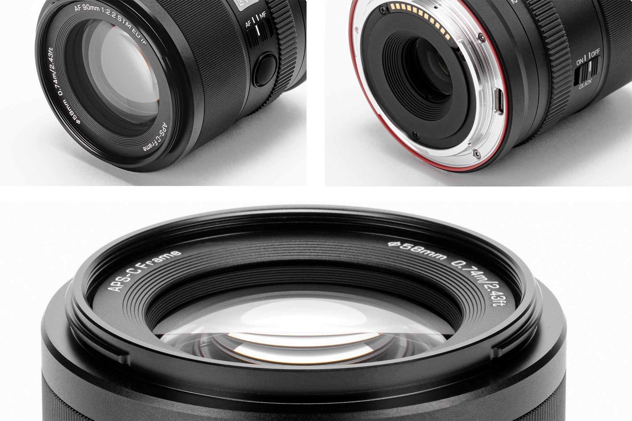 Optički detalj objektiva Viltrox AF 90 mm F2.2 Z