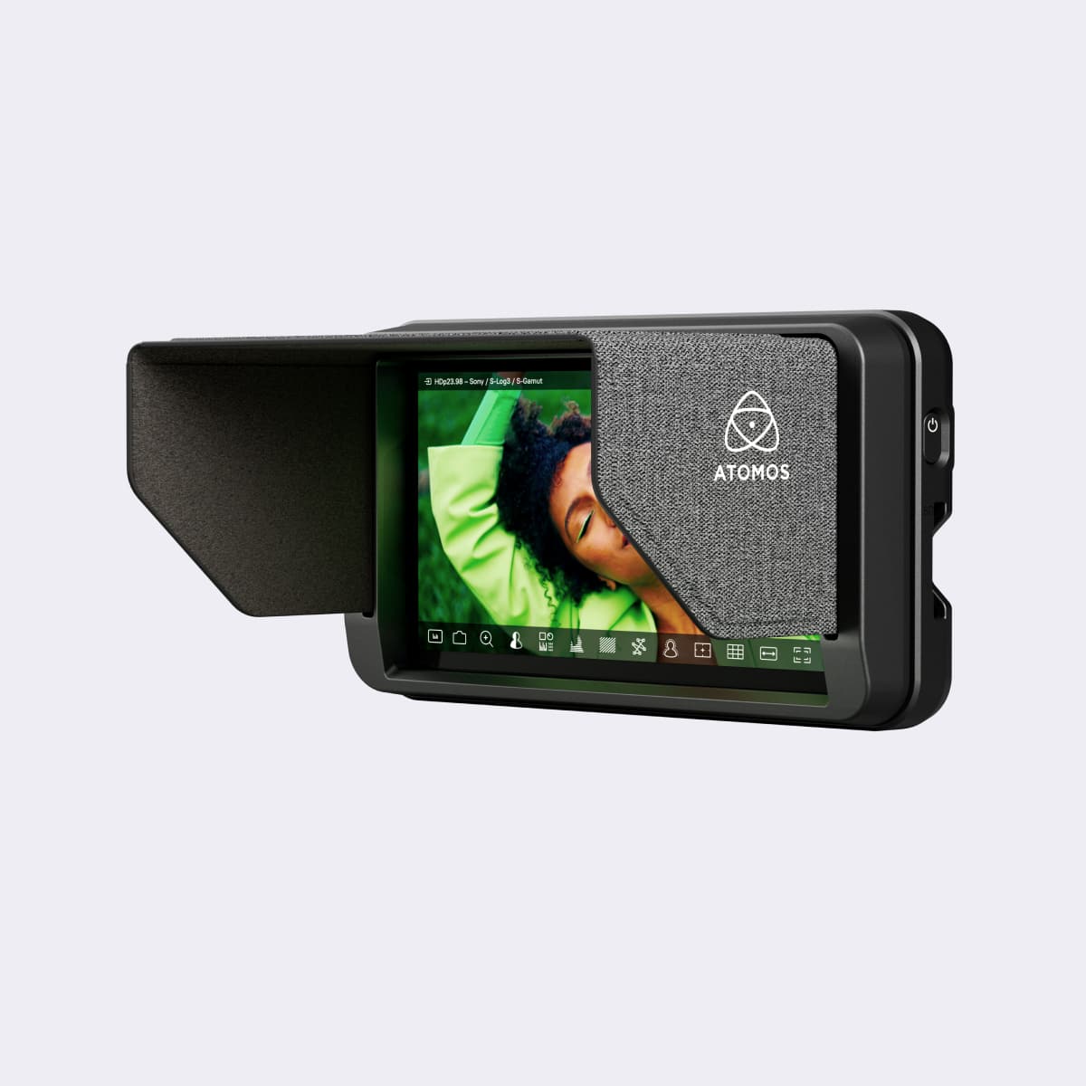 Atomos sjenilo postavljeno na monitor Shinobi II