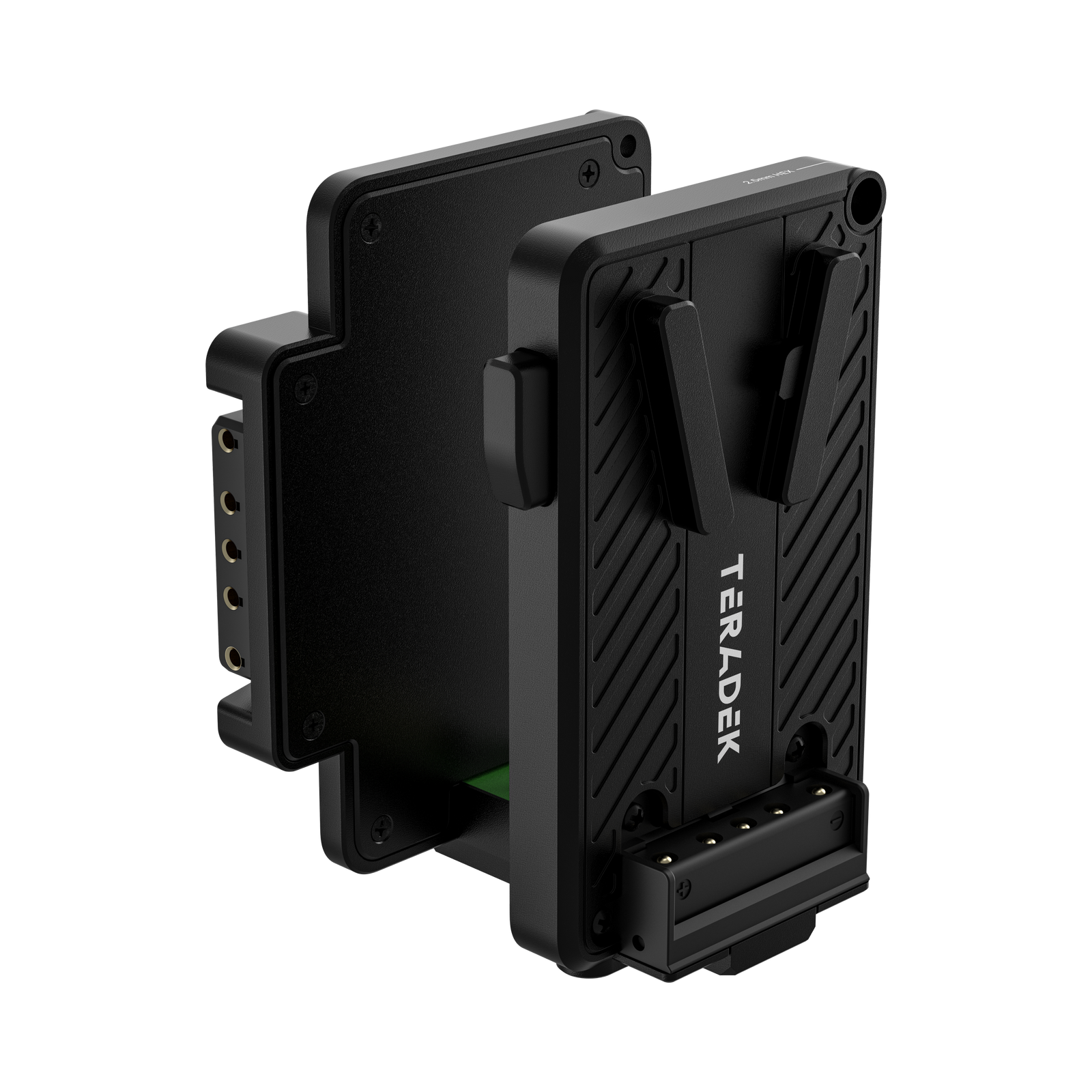 Stražnja strana Teradek Bolt 7 Battery Cradle RX V-Mount s pametnim priključkom