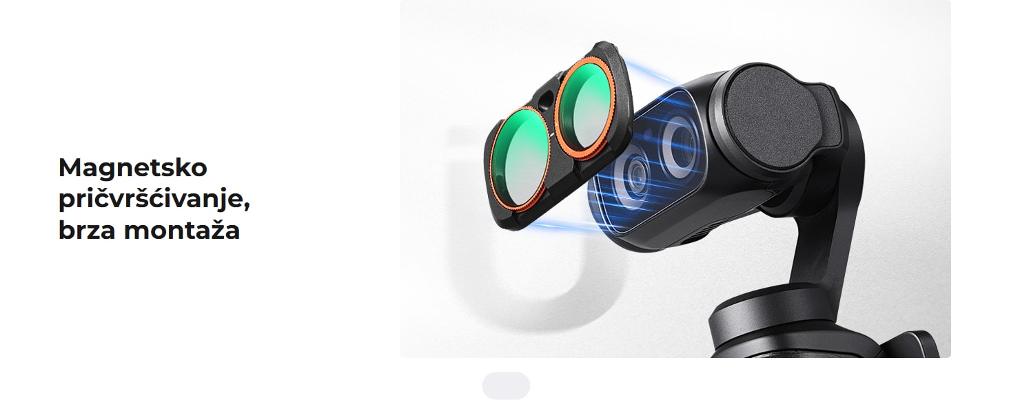 K&F Concept komplet magnetskih filtara CPL + Black Diffusion 1/4 + ND2-32 za Insta360 Luna Ultra