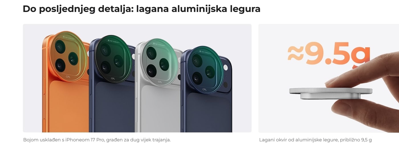 Aluminijski okvir, približno 9,5 g