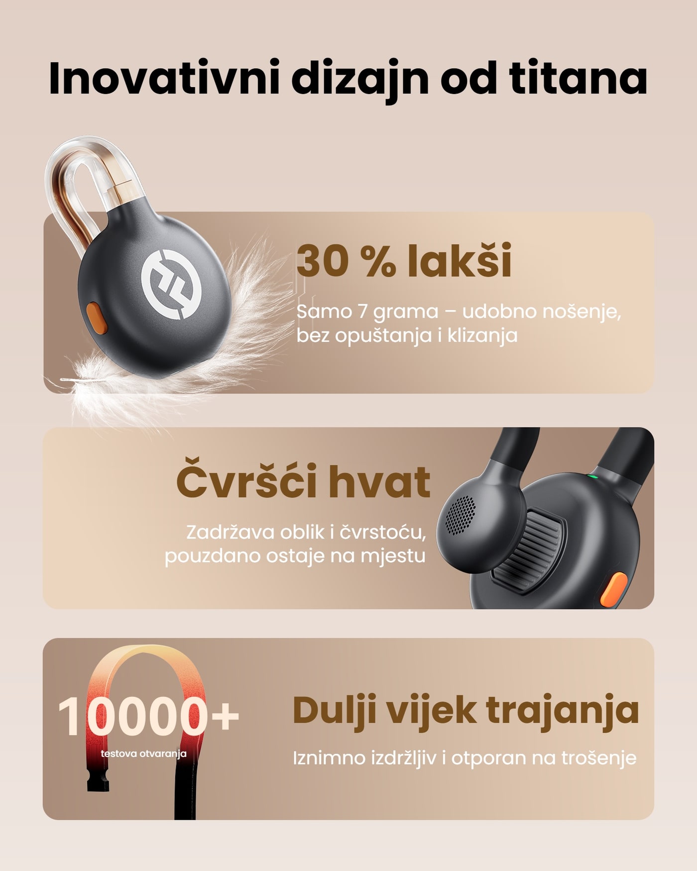 Hollyland LARK M2S odašiljač (Space Gray) – Dizajn od titana