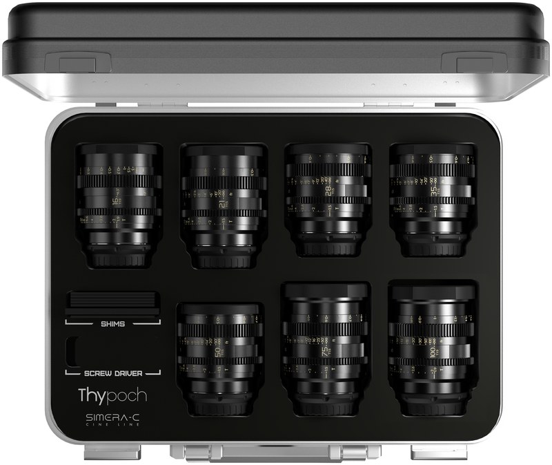 Thypoch Simera-C 16–100 mm komplet 7 objektiva Sony E