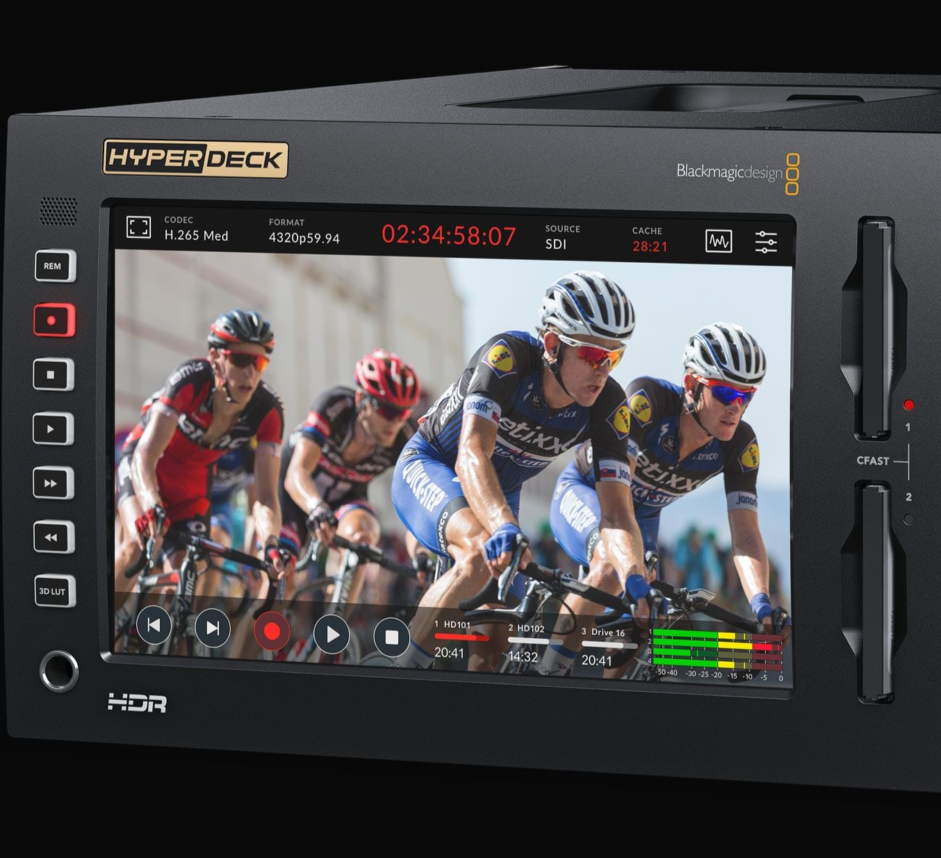HyperDeck Extreme 8K HDR – Veliki svijetli dodirni zaslon