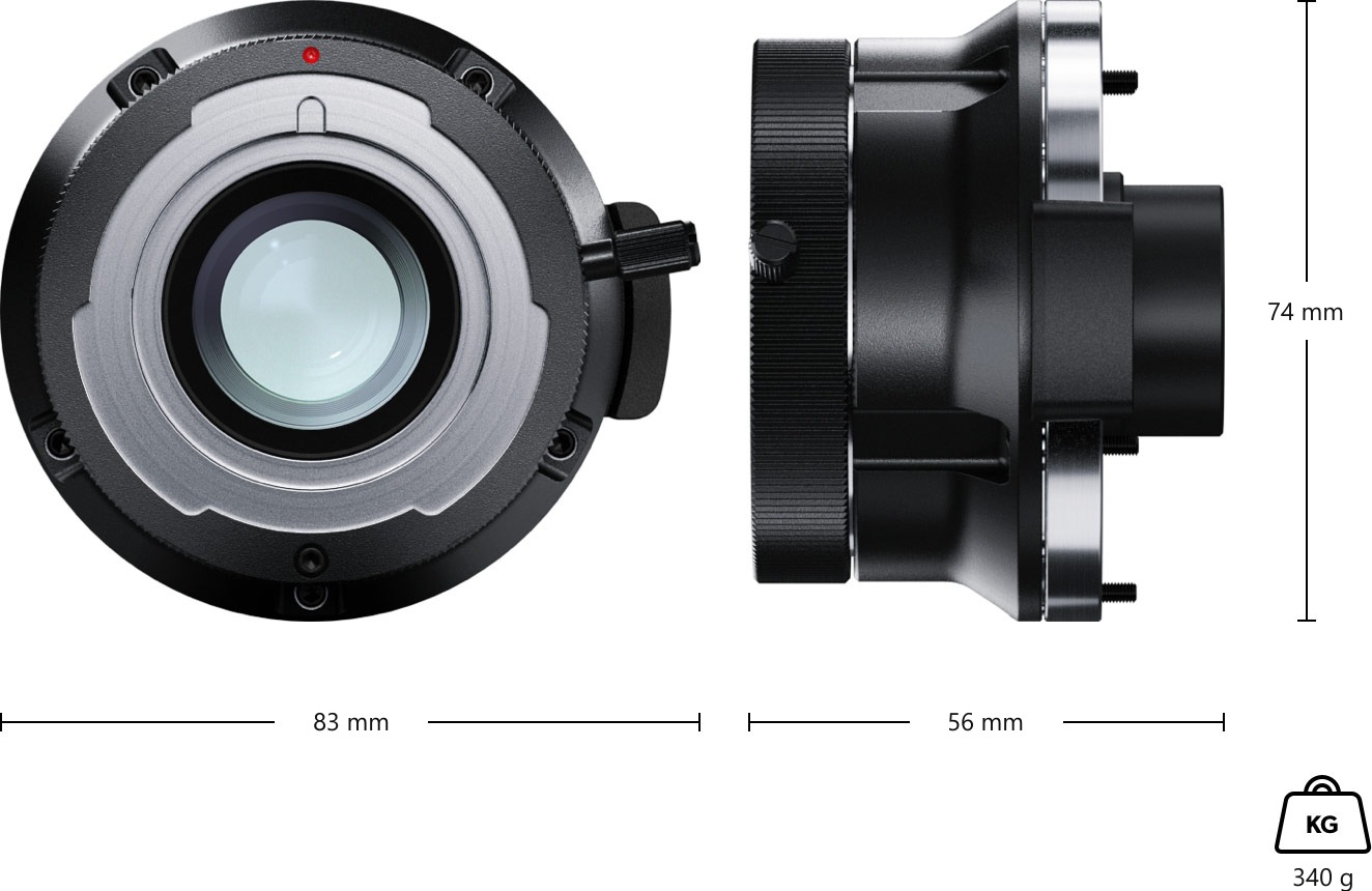 Blackmagic Design URSA Mini Pro B4 Mount – Dimenzije i težina