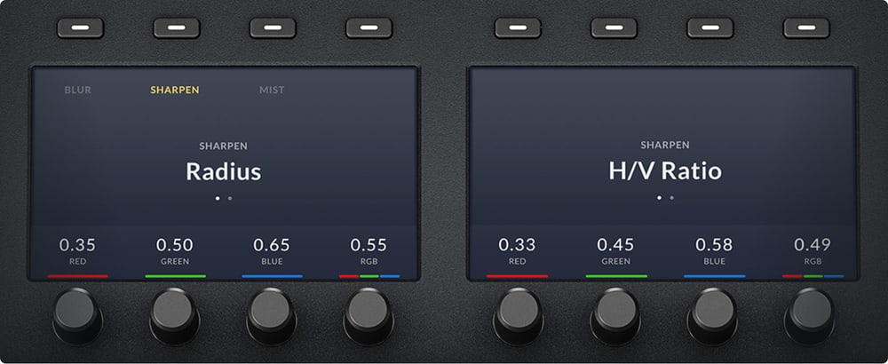 DaVinci Resolve Mini Panel – Zasloni i soft kotačići