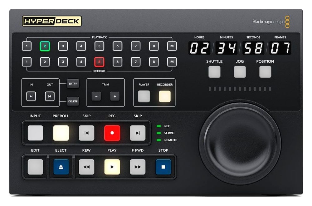 HyperDeck Extreme Control – Tradicionalno upravljanje televizijskim snimačem