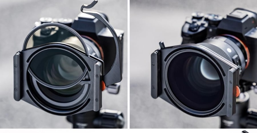 K&F Concept držač kvadratnih filtara X-PRO s ugrađenim CPL filtrom 95 mm i 4 adapterska prstena
