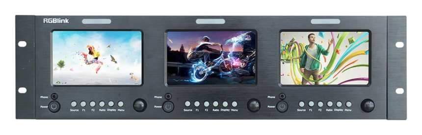 Tri zaslona od 5″ u visini 3U