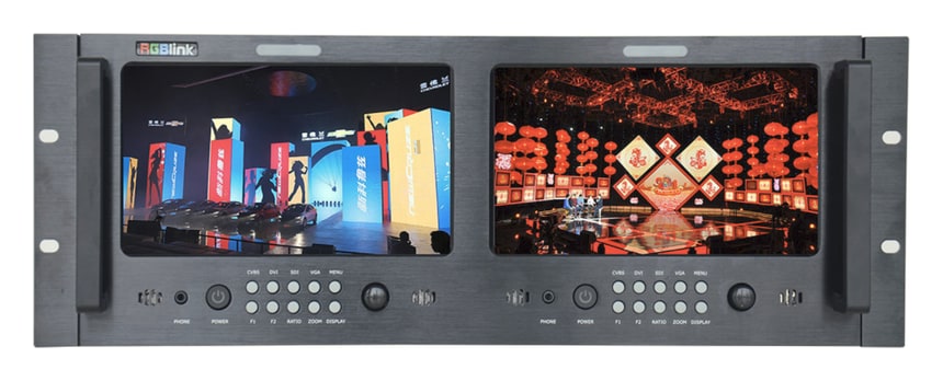 Dva zaslona od 8″ u visini 4U