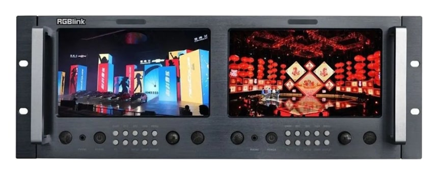 Dva zaslona od 8″ u visini 4U