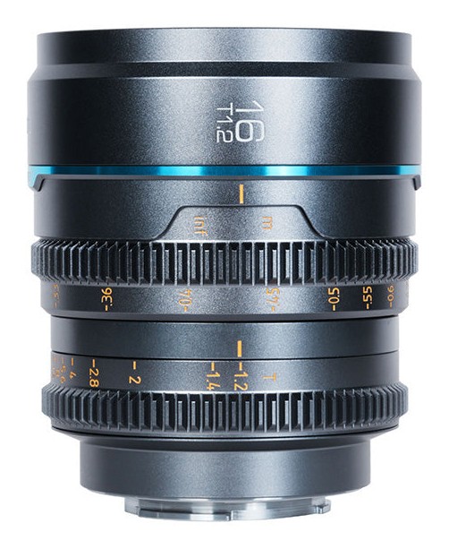Sirui Nightwalker 16 mm T1,2 S35 ručni cine objektiv (L-Mount, metalno sivi)