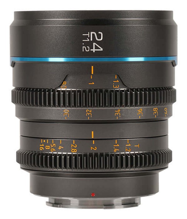 Sirui Nightwalker 24 mm T1,2 S35 ručni cine objektiv (MFT, metalno sivi)