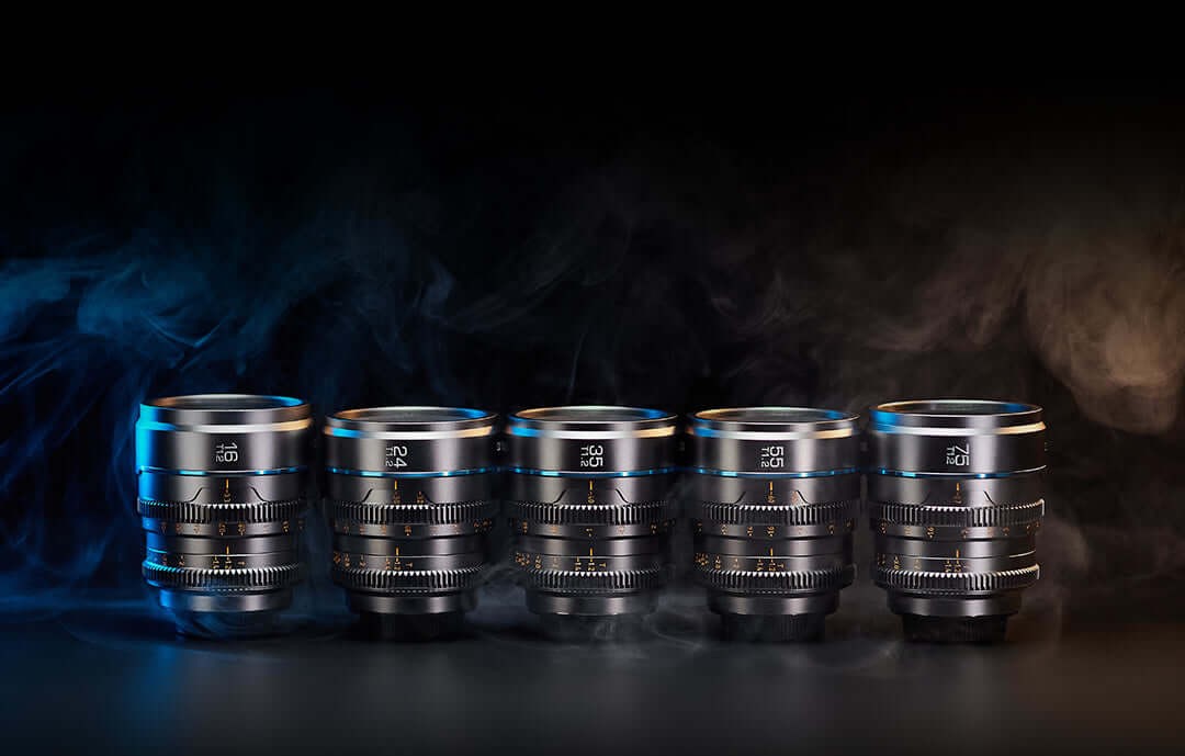 Sirui Nightwalker komplet cine objektiva 16/75 mm T1,2 S35 (MFT, crni) – Pet žarišnih duljina jedne serije