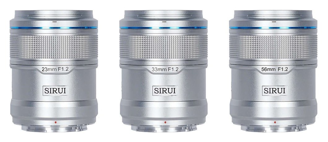 Sirui Sniper 23/33/56mm F1,2 APS-C AF set od 3 objektiva, Fuji X, srebrni – Slične dimenzije i težina