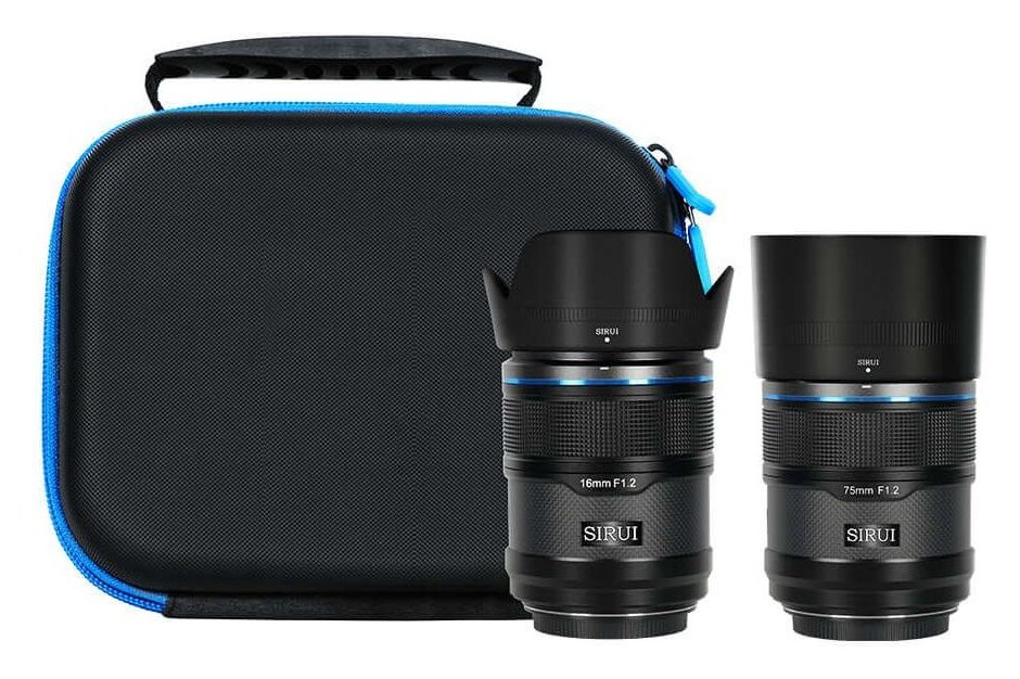Sirui Sniper 16/75mm F1,2 APS-C AF set od 2 objektiva, Sony E, crni