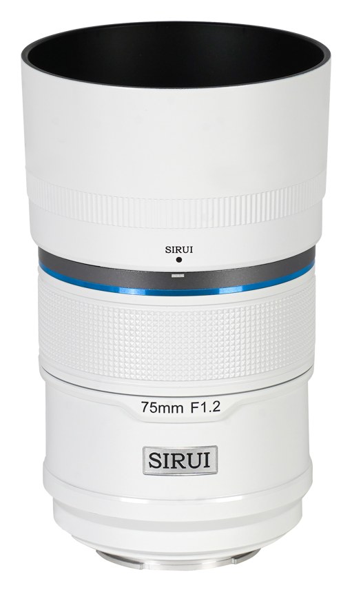 Sirui Sniper 75mm F1,2 APS-C AF objektiv, Sony E, bijeli – Bijela izvedba: keramička prevlaka