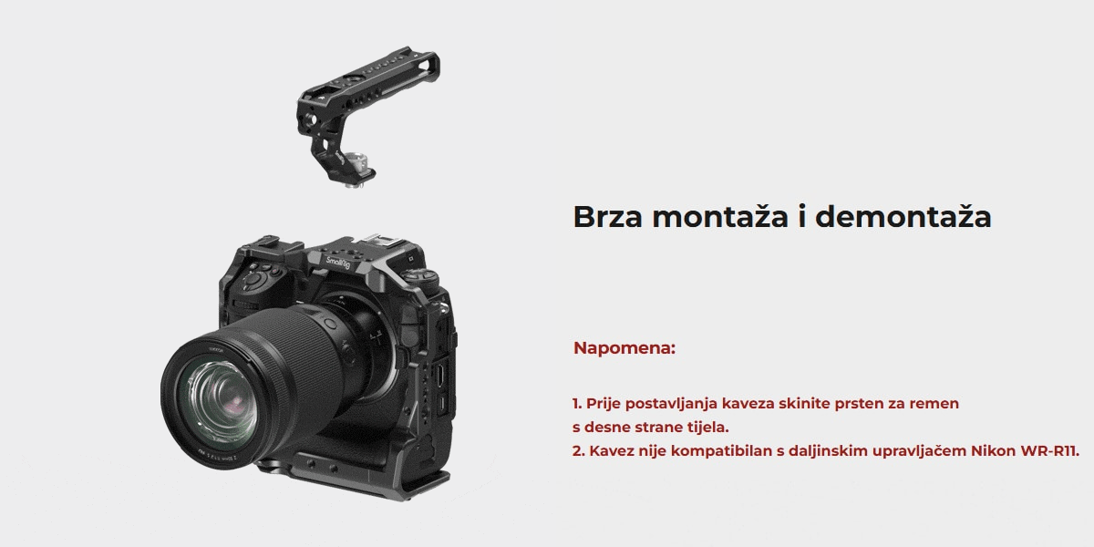 SmallRig Cage Kit pro Nikon Z 9 3738