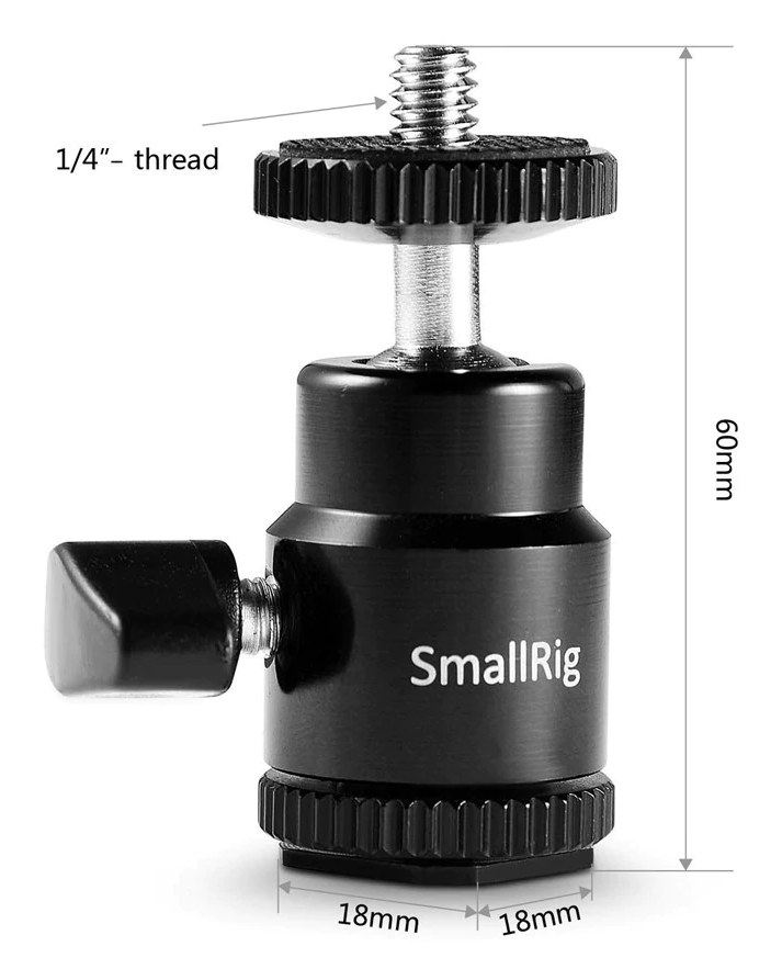 Novi 1/4″ Hot shoe nosač kamere s dodatnim 1/4″ vijkom