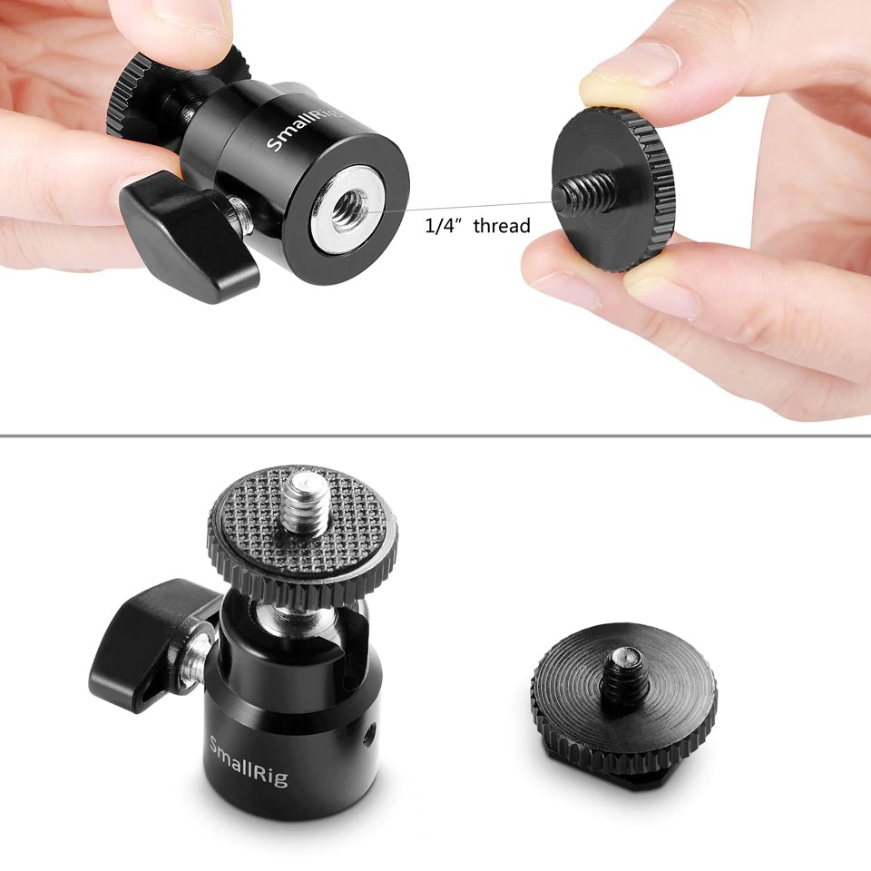 1/4″ Hot shoe nosač kamere s dodatnim 1/4″ vijkom (pakiranje od 2 komada)