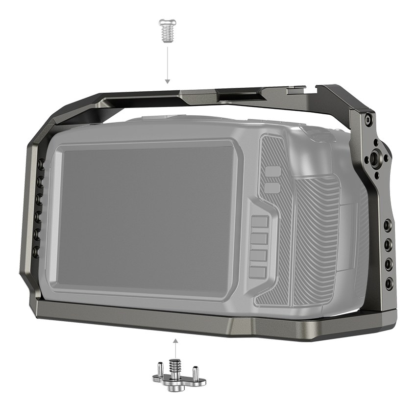 FULL CAGE ZA BMPCC 4K & 6K (DARK OLIVE) 2766, Klec pro Blackmagic Pocket