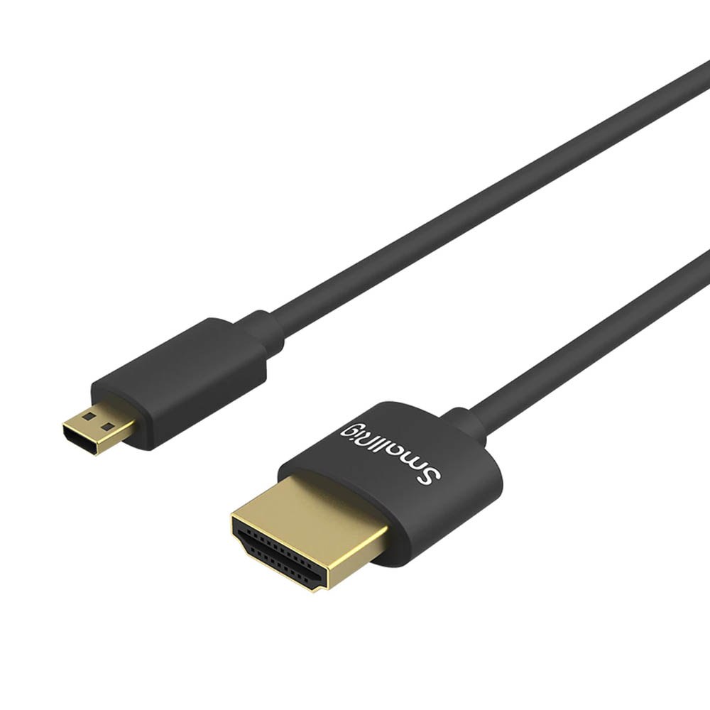 ultra tenký (Ultra Slim) 4K Micro HDMI na Full HDMI kabel (D do A) 35 cm