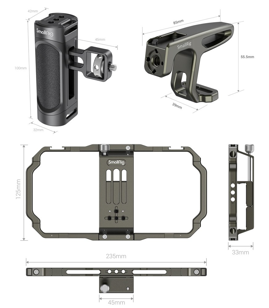 Universal Handheld Video Rig Kit za mobilni telefon 3155