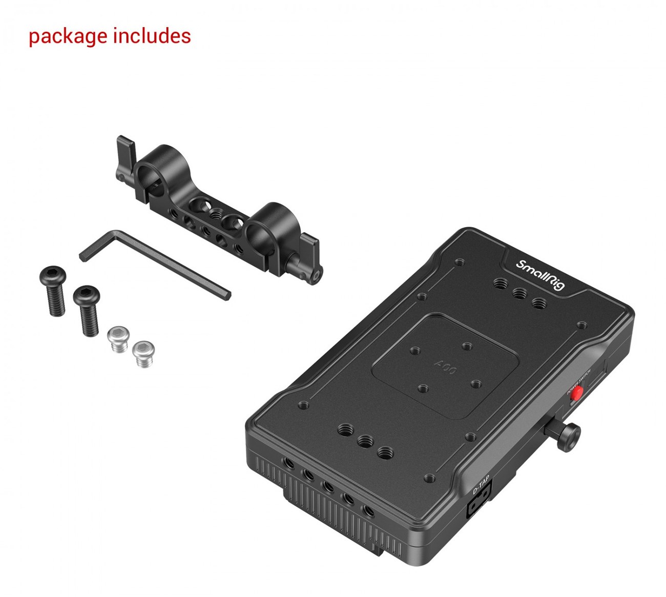V nosač za baterijsku adaptersku ploču s dvostrukom stezaljkom od 15 mm 3203