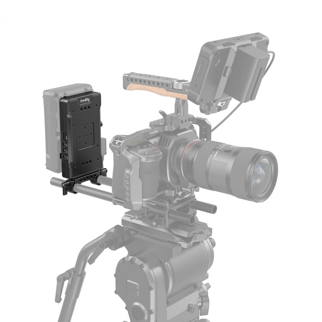 V nosač za baterijsku adaptersku ploču s dvostrukom stezaljkom od 15 mm 3203