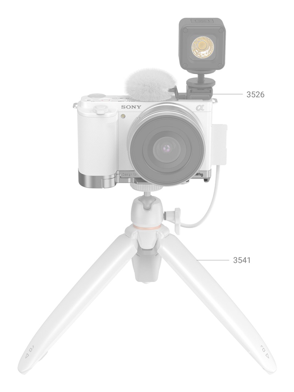 Extension Grip za Sony ZV-E10 (srebrni)
