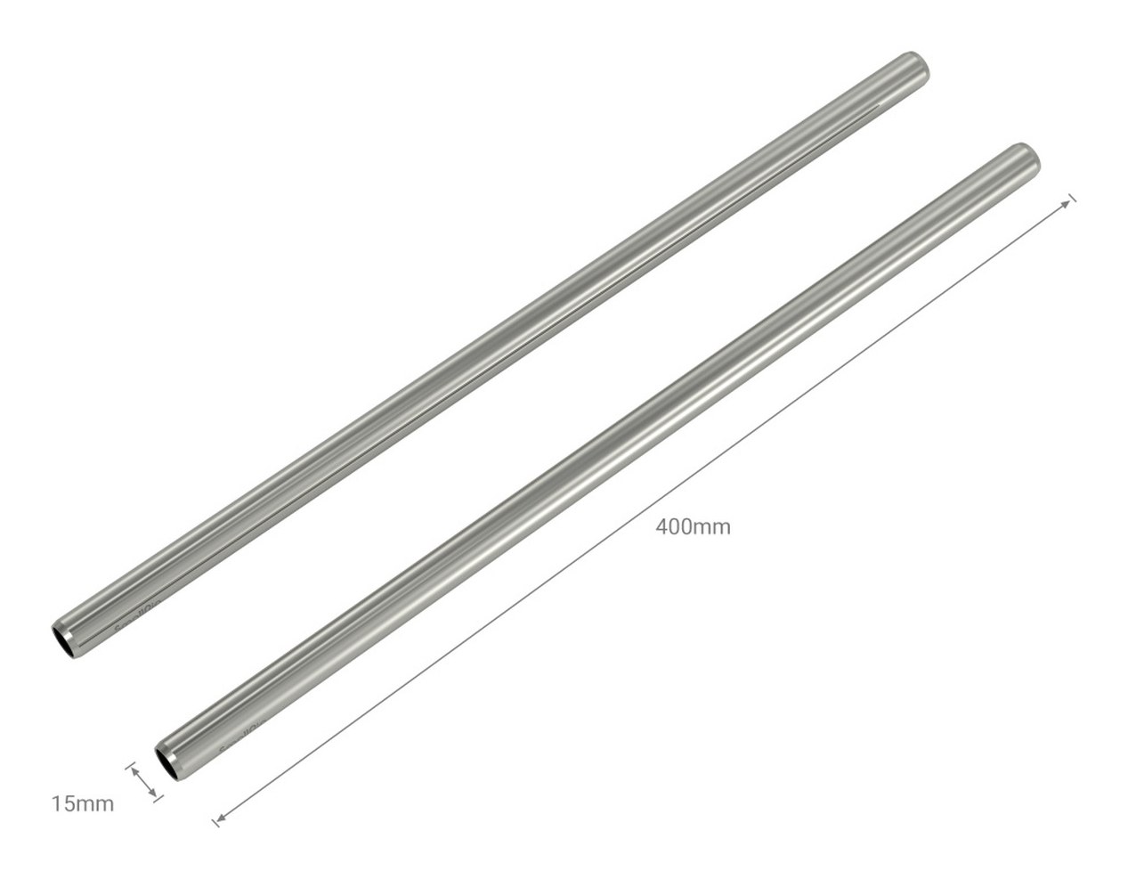 šipka od nehrđajućeg čelika 15 mm - 40 cm 16″ (2 kom)