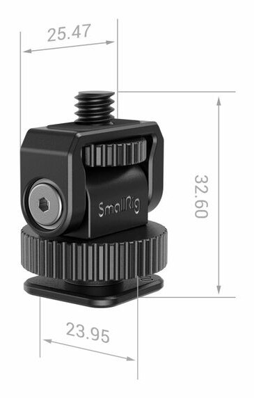 Mini Cold Shoe na 1/4″-20 adapter za vijke