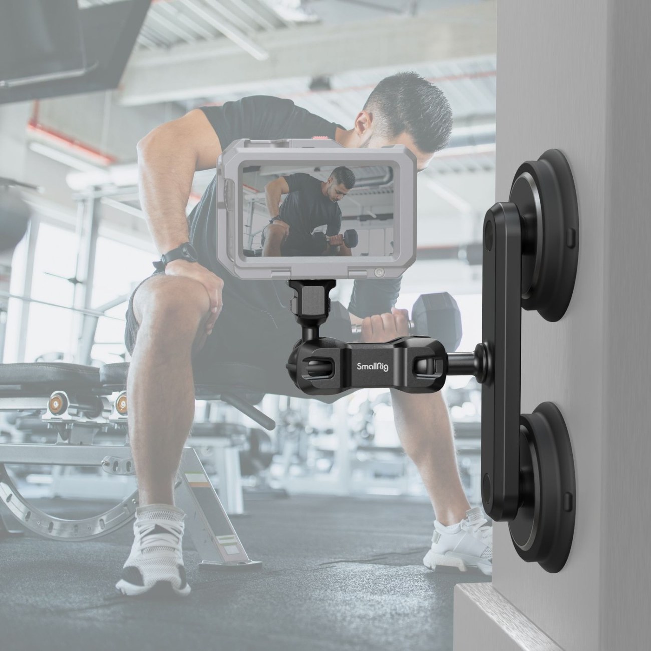 Dual Magnetic Suction Cup Mounting Support Kit for Action Cameras