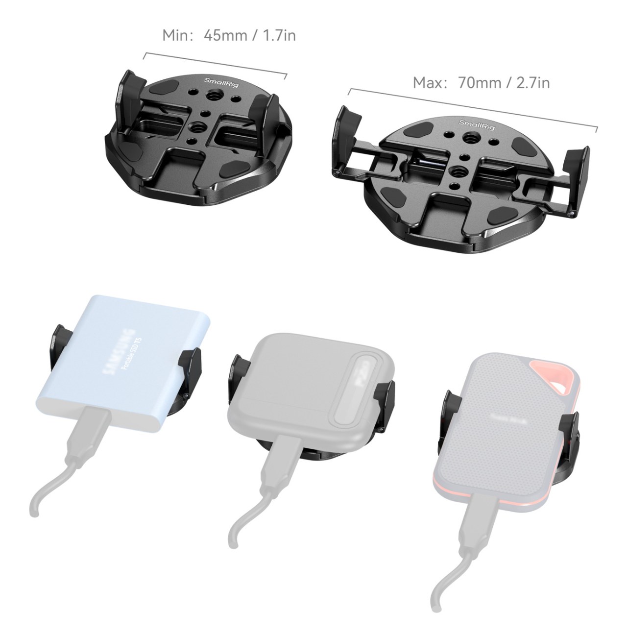 Attachable Phone Clamp for External SSD