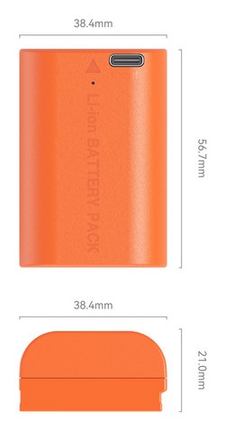 Camera Battery for Canon LP-E6P (Orange)