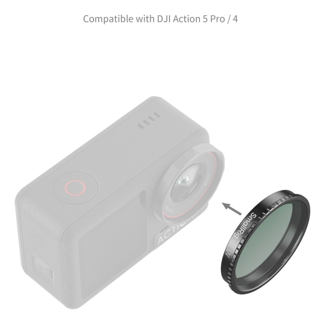 Attachable UV Filter for DJI Osmo Action 5 Pro / 4