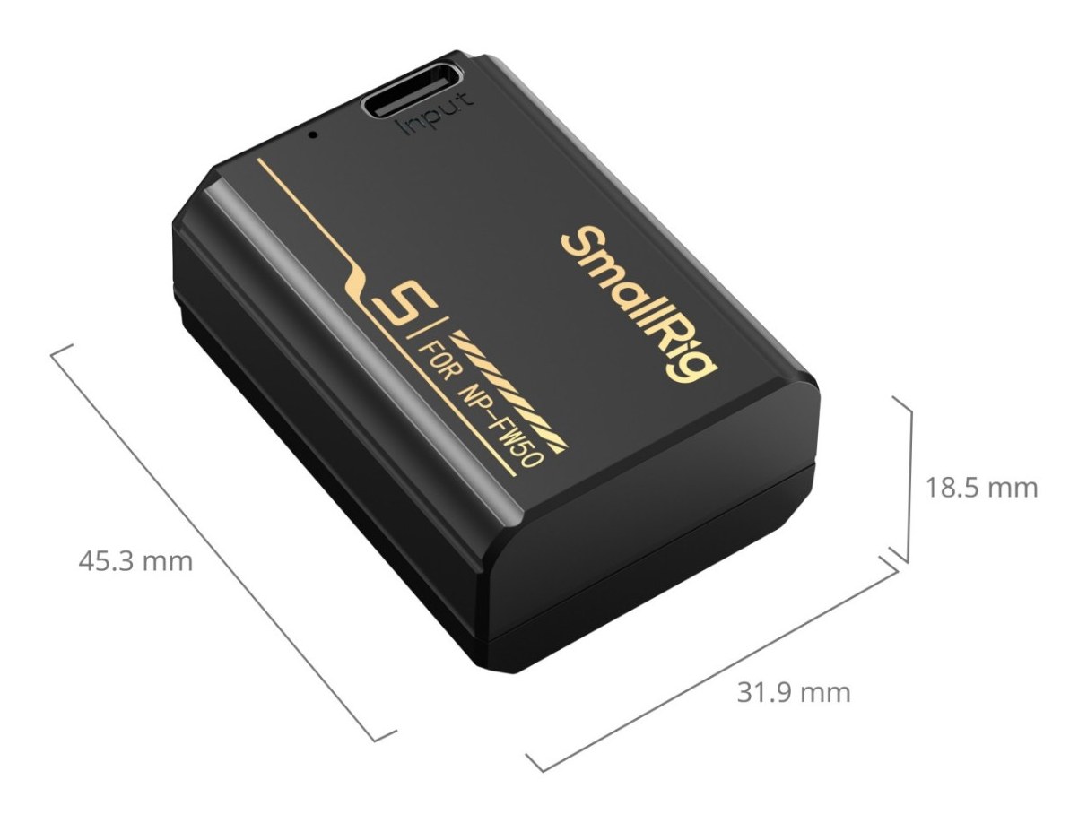 Camera Battery with USB-C Charging for Sony NP-FW50