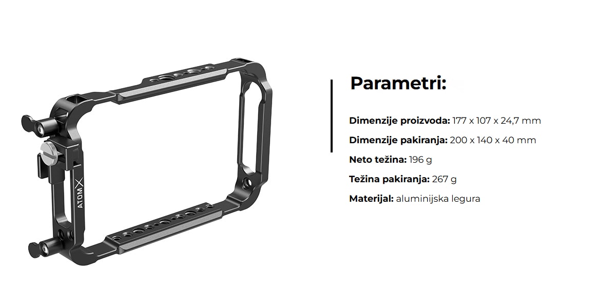 SmallRig Cage for Atomos Ninja V and V+ 2209