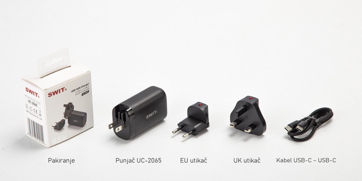 SWIT UC-2065 USB-C punjač 65 W