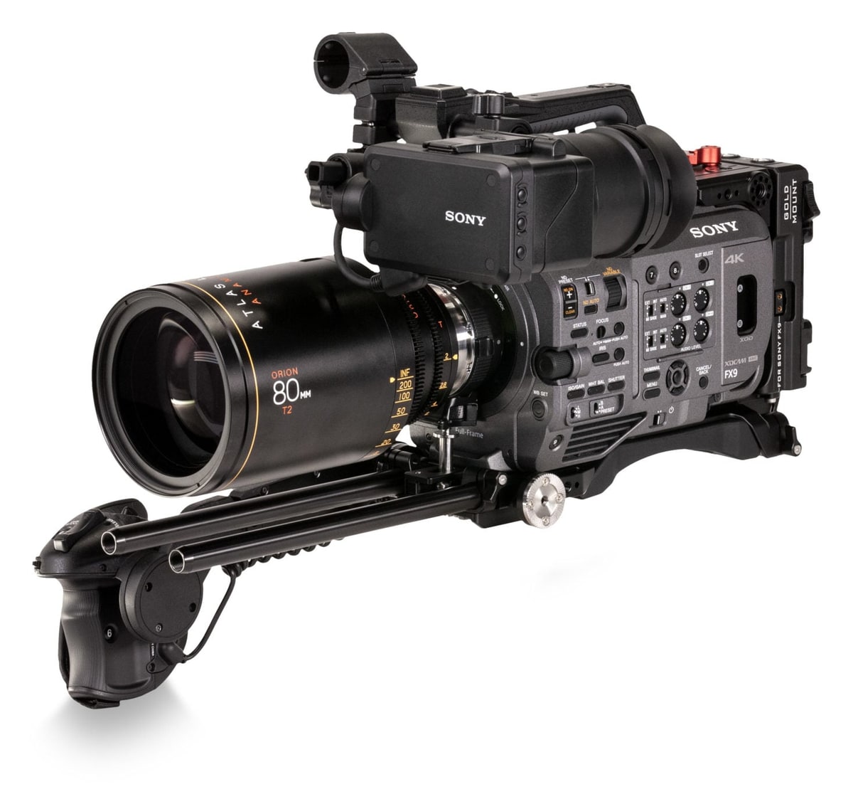 Kavez Tilta ES-T18 za Sony PXW-FX9 u izvedbi Advanced s baterijskom pločom Gold Mount